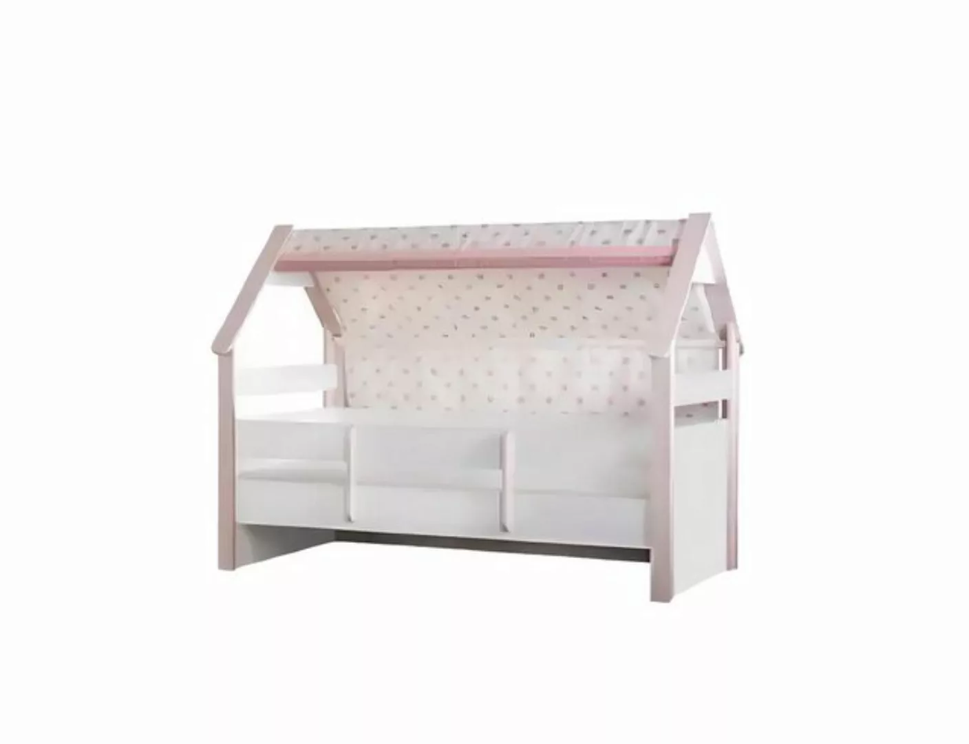 JVmoebel Bett Rosa Kinderbett Bett Kinderzimmer Holz Betten Kindermöbel (1- günstig online kaufen