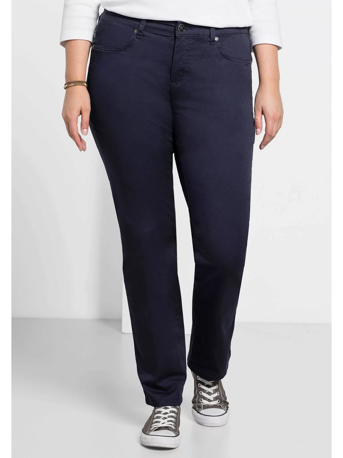 Sheego Stretch-Hose "Große Größen", elastische Twill-Qualität günstig online kaufen