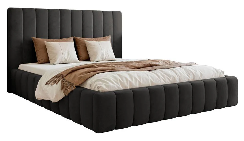 NADUVI Collection | Bettgestell Flores Samt 180x200 mit Staufach günstig online kaufen