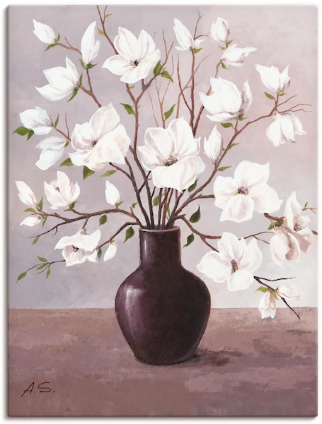 Artland Wandbild "Magnolien", Blumen, (1 St.), als Leinwandbild, Poster in günstig online kaufen