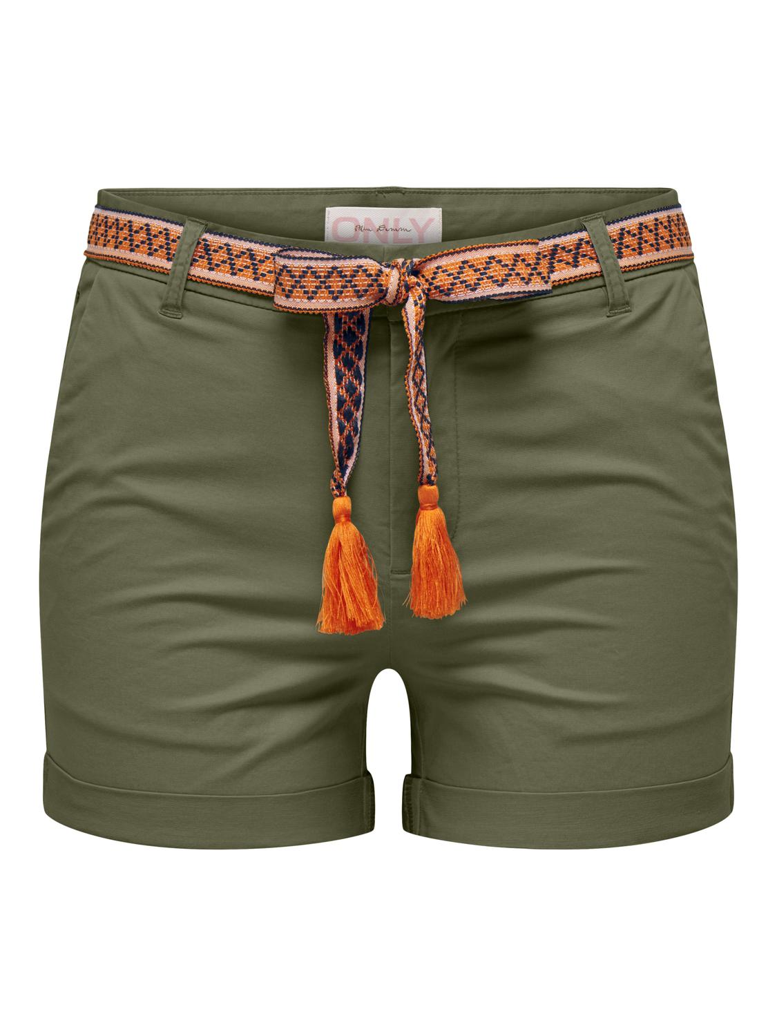 ONLY Chinoshorts "ONLGEORGIA BELT SHORTS PNT", mit gemüsterten Bindegürtel günstig online kaufen