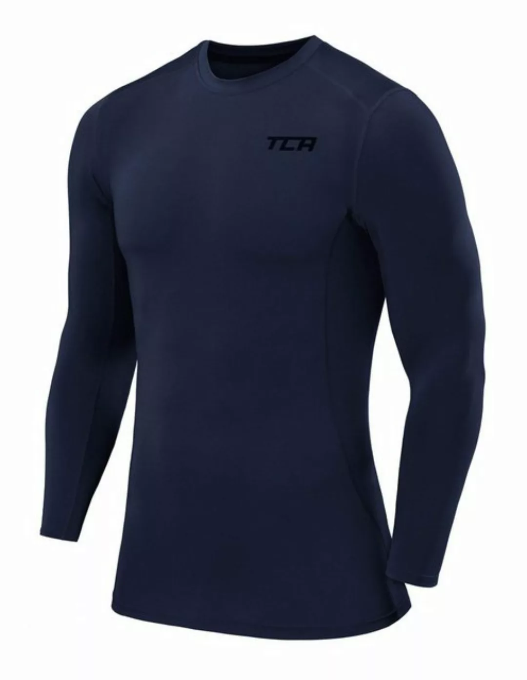 TCA Langarmshirt TCA Herren Langarm Kompressionsshirt Thermo Dunkelblau (1- günstig online kaufen