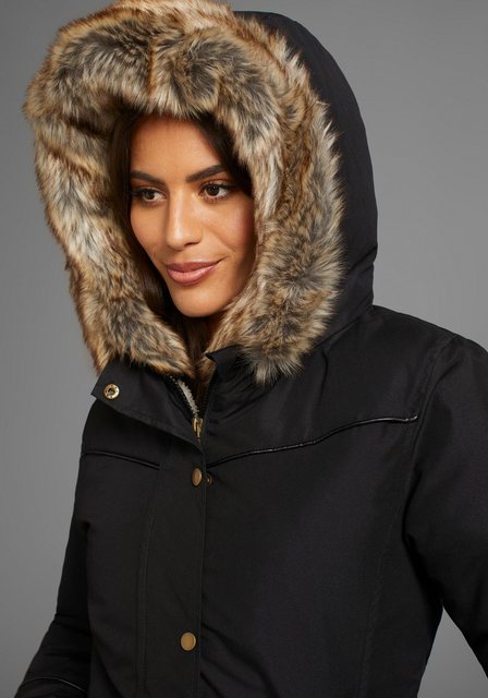 Laura Scott Winterjacke figurbetonte Passform, mit Kapuze, mit abnehmbarem günstig online kaufen