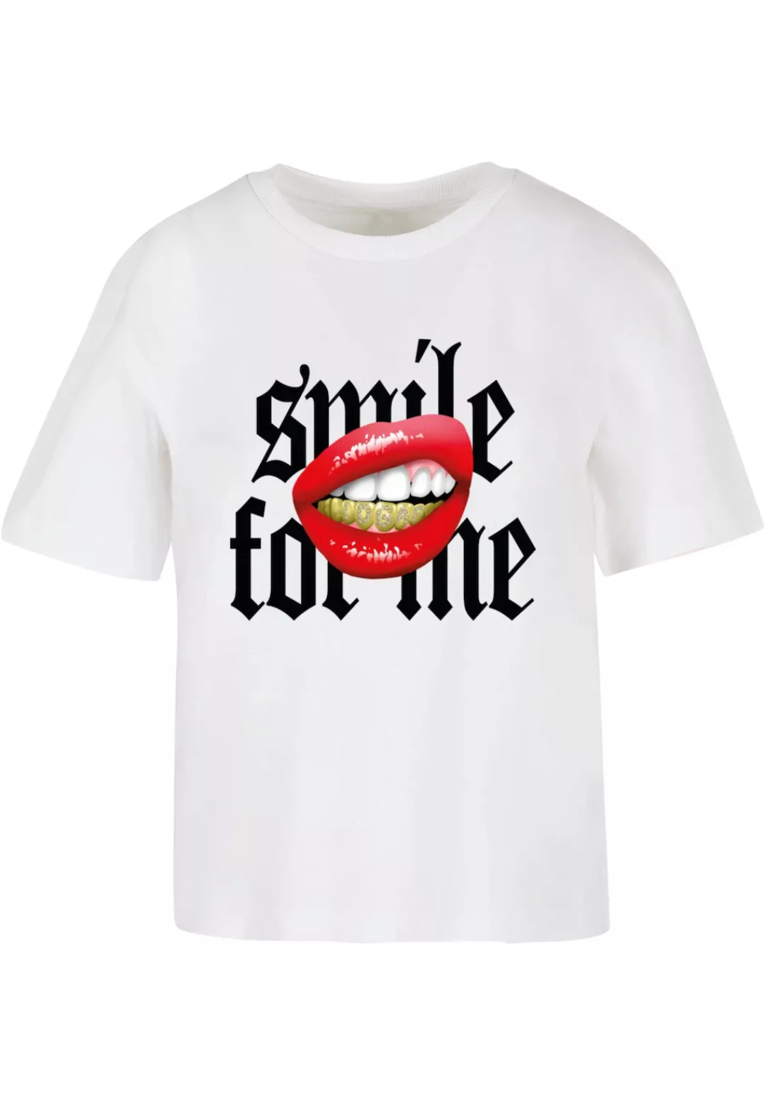 Miss Tee T-Shirt "Miss Tee Damen Smile For Me Tee", (1 tlg.) günstig online kaufen