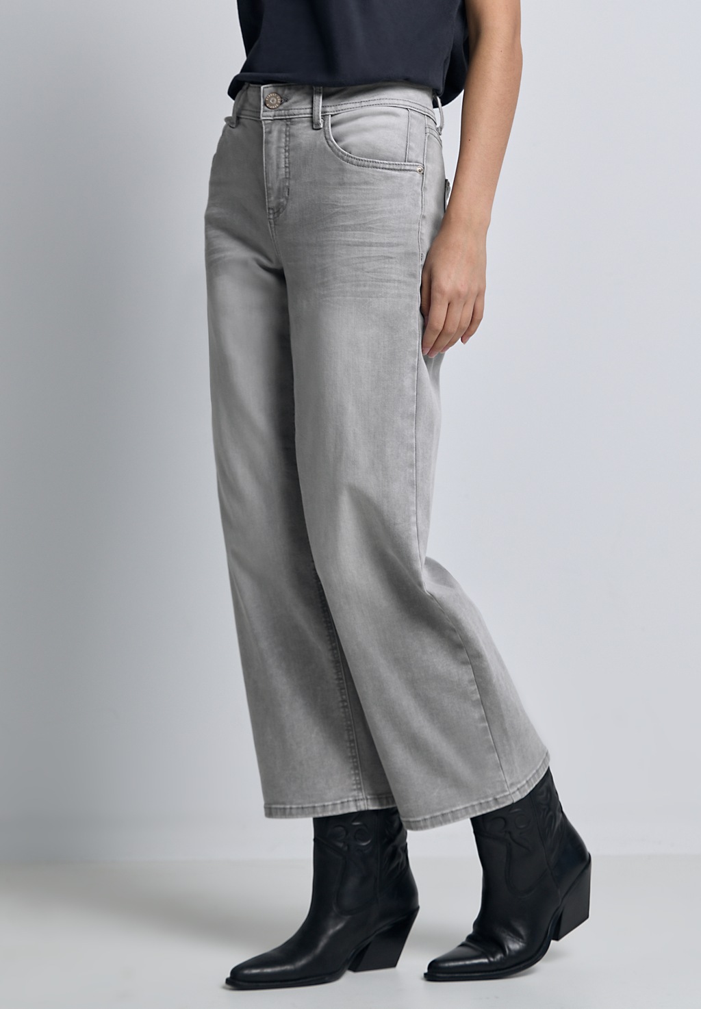 STREET ONE STUDIO Comfort-fit-Jeans, mit Wide Legs günstig online kaufen