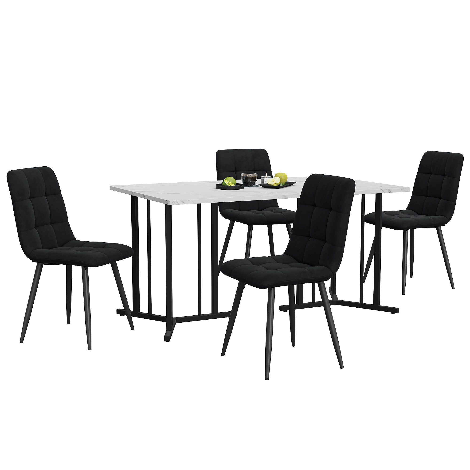 HAUSS SPOLE Essgruppe 5-tlg Esstisch mit günstig online kaufen
