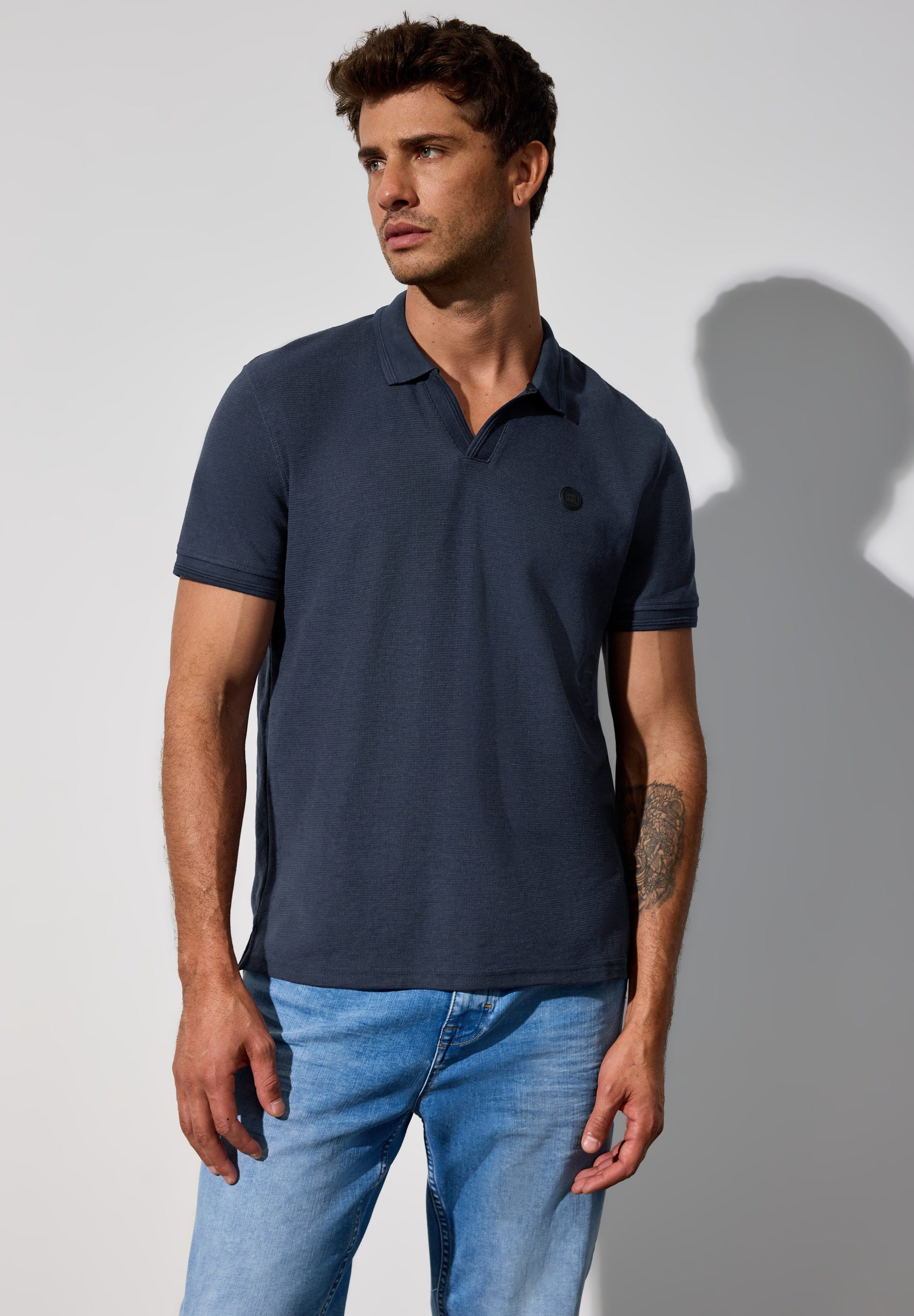 STREET ONE MEN Poloshirt im soften günstig online kaufen