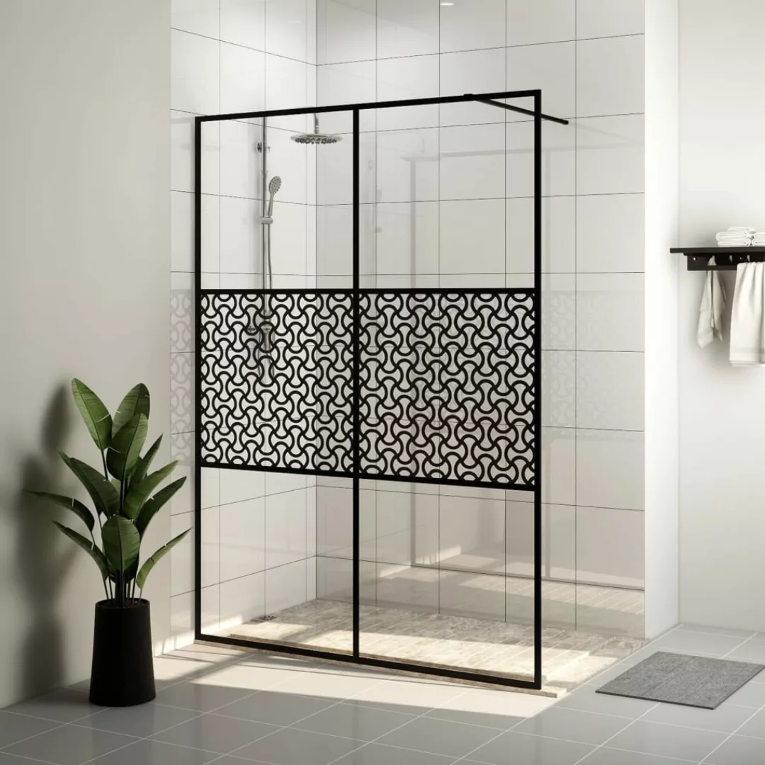 Duschwand Für Begehbare Dusche Mit Klarem Esg-glas 140x195 Cm günstig online kaufen