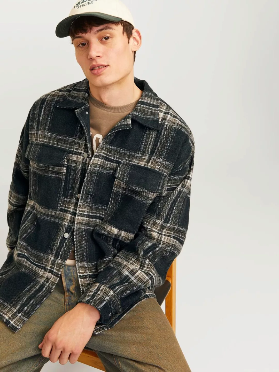 Jack & Jones Langarmhemd JORVESTERBRO CHECK OVERSHIRT LS SN günstig online kaufen