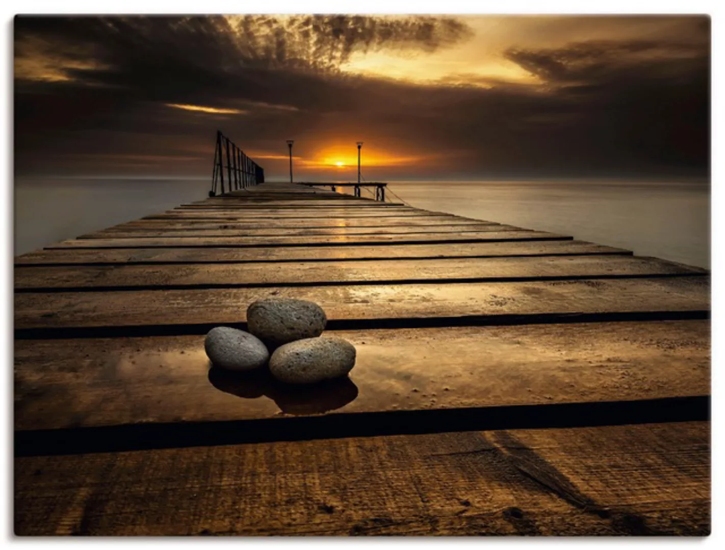 Artland Wandbild »Sonnenaufgang am Schwarzen Meer«, Sonnenaufgang & -unterg günstig online kaufen