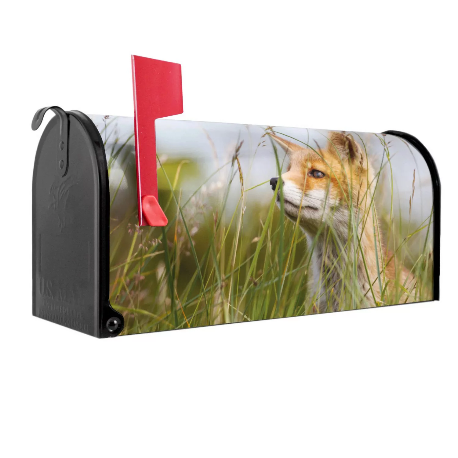 Banjado Amerikanischer Briefkasten Schwarz 48x22x16cm US Mailbox Letterbox günstig online kaufen