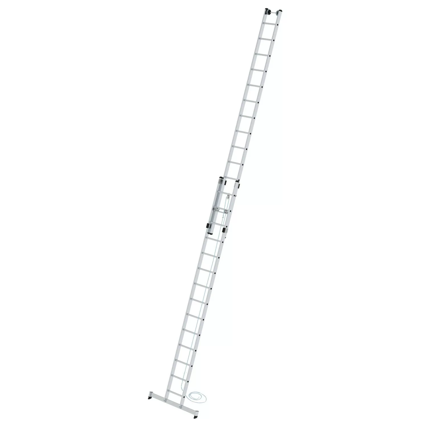 PROREGAL Sprossen-Seilzugleiter 2-Teilig mit Traverse 2 x 14 Sprossen günstig online kaufen