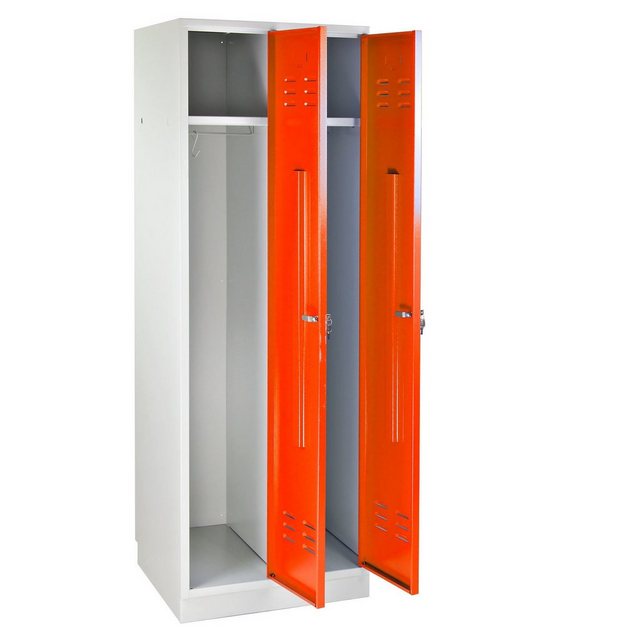 PROREGAL® Garderobenschrank Garderobenschrank Ermine mit 2 Türen, HxBxT 178 günstig online kaufen