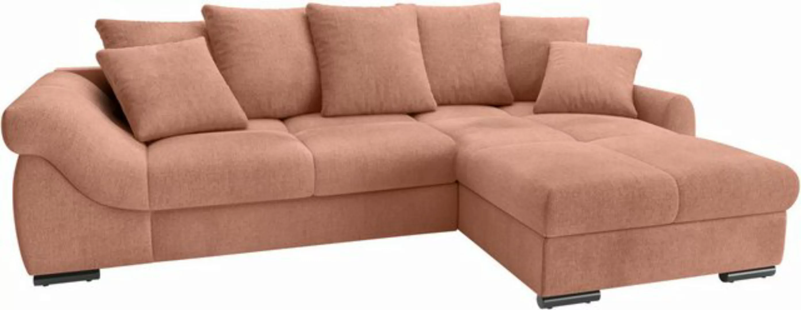 INOSIGN Ecksofa "Livorno", inkl. Hochschläfer-Bettauszug, XL-Bettkasten wei günstig online kaufen