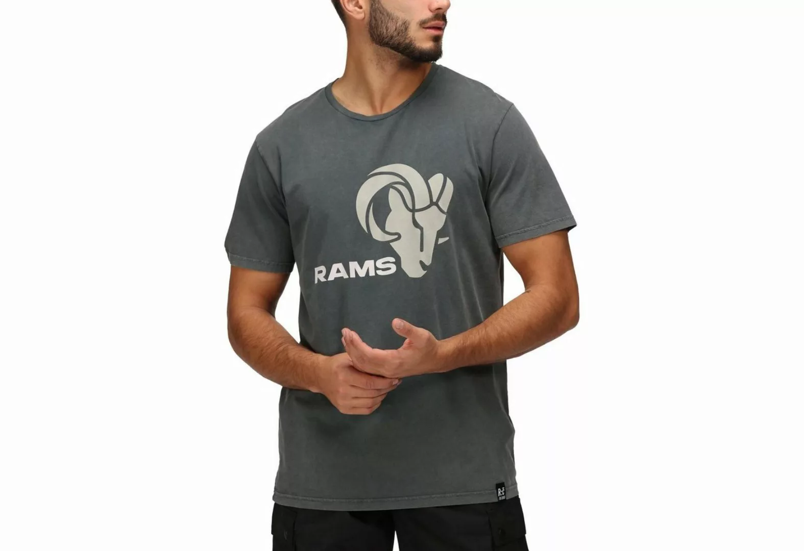 Recovered Print-Shirt Re:Covered CHROME Los Angeles Rams washed günstig online kaufen