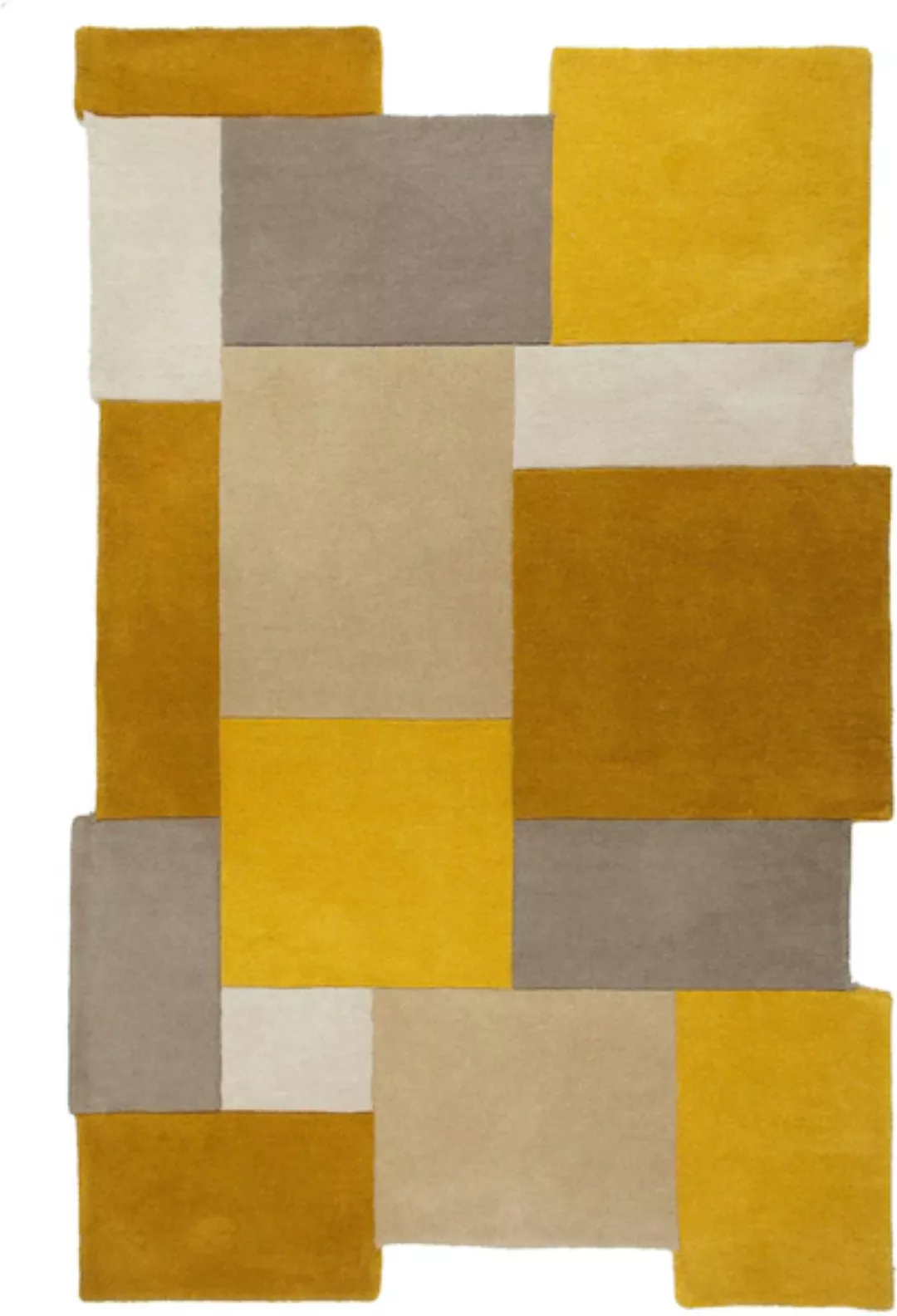 FLAIR RUGS Wollteppich »Abstract Collage«, rechteckig günstig online kaufen