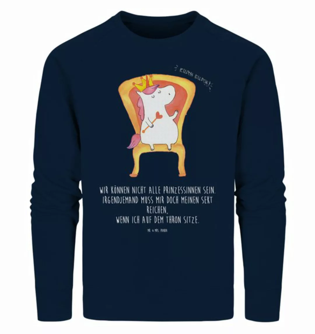 Mr. & Mrs. Panda Longpullover Größe L Einhorn König - French Navy - Geschen günstig online kaufen