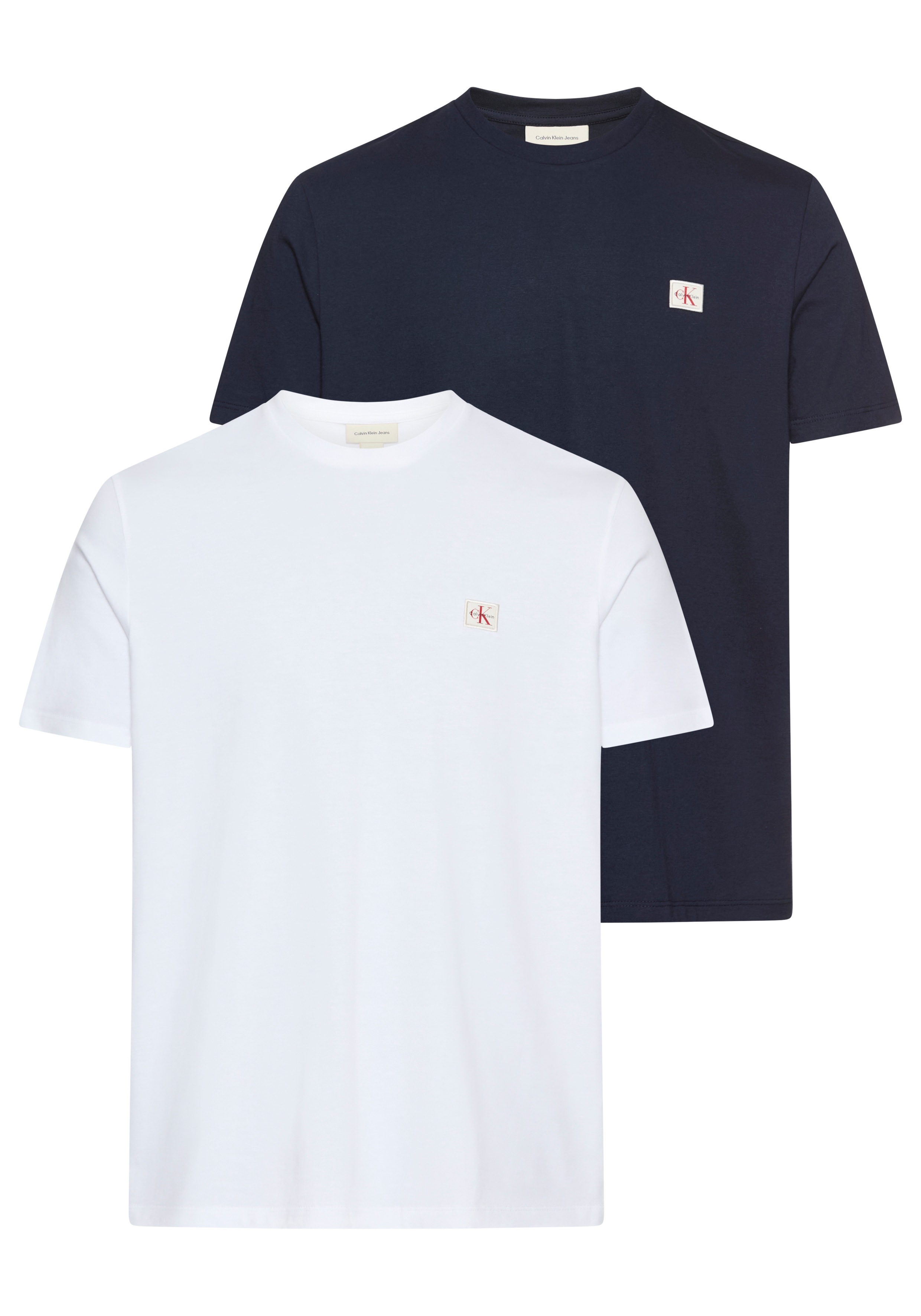 Calvin Klein Jeans T-Shirt "SS BADGE TEE 2 PACK", (Packung, 2er-Pack), Mit günstig online kaufen