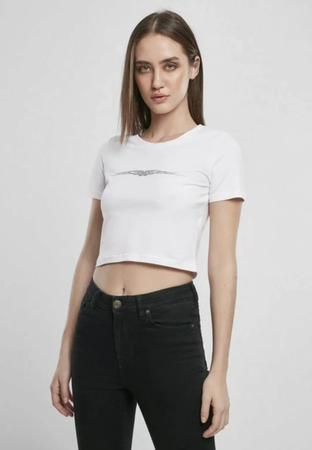 MisterTee T-Shirt MisterTee Damen Ladies Tribal Cropped Tee (1-tlg) günstig online kaufen