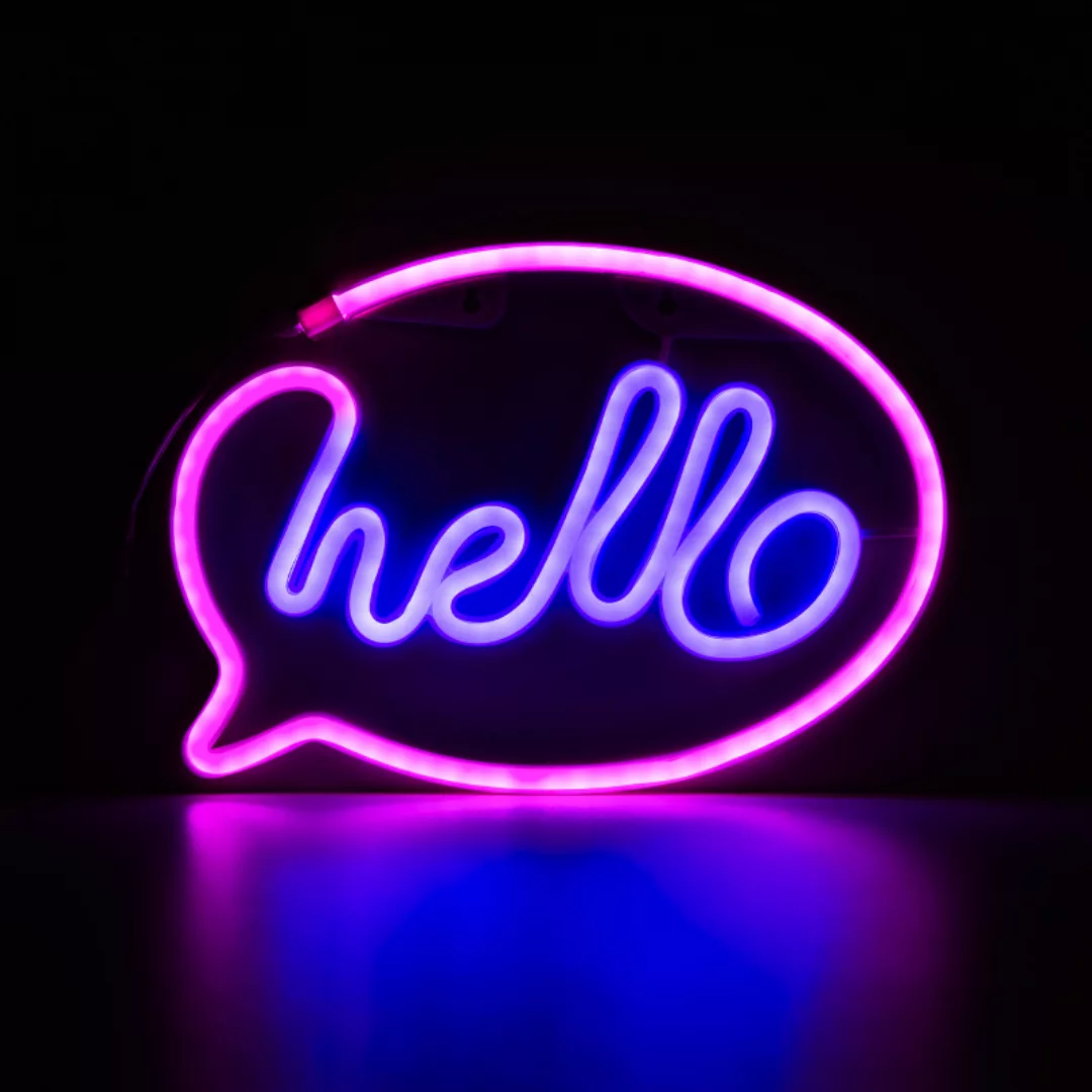 Wandlampe NEON HELLO FM-NL41 günstig online kaufen