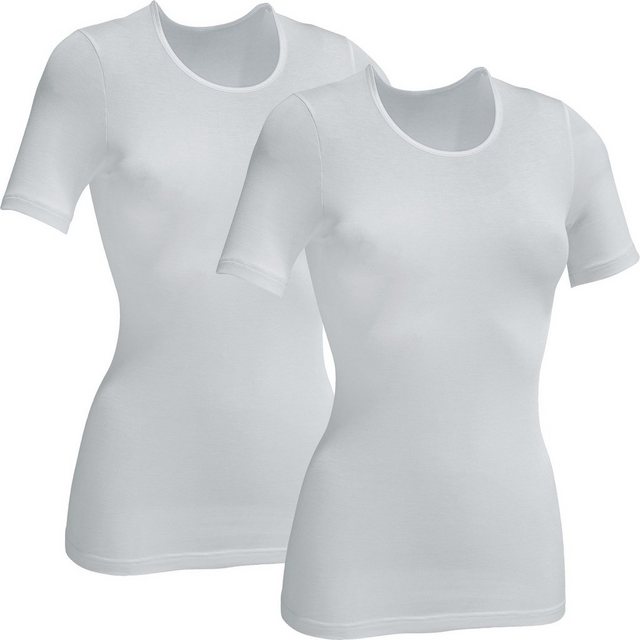 Erwin Müller T-Shirt Damen-Unterhemd, 1/2-Arm 2er-Pack (2-tlg) Modal Uni günstig online kaufen