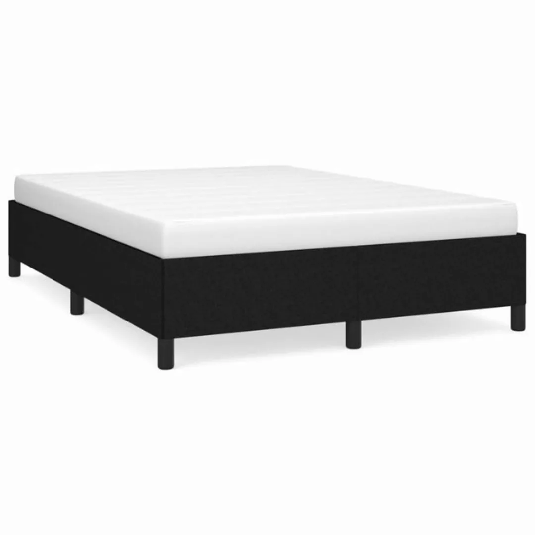 furnicato Bett Bettgestell Schwarz 140x190 cm Stoff günstig online kaufen