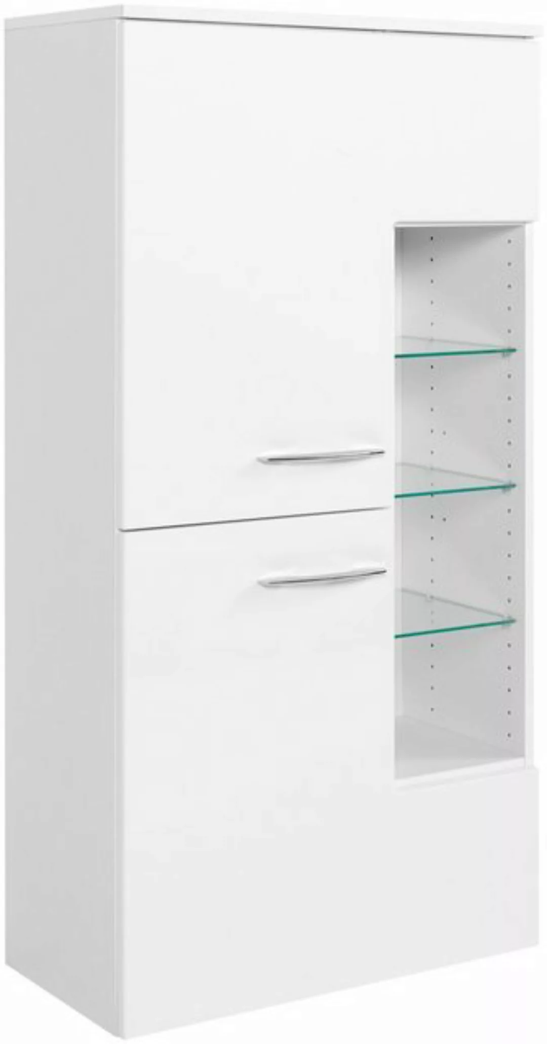 welltime Midischrank Florida Breite 65 cm, mit hochglänzenden Fronten günstig online kaufen