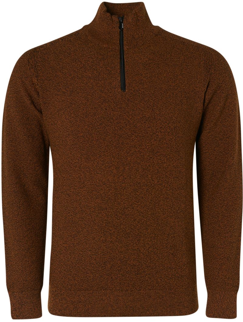 No Excess Pullover Half Zip Braun - Größe XXL günstig online kaufen