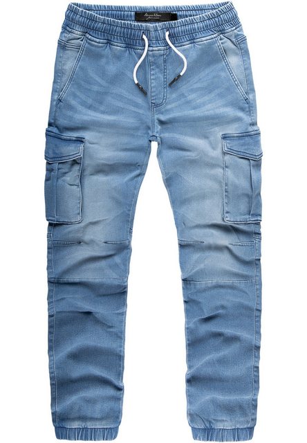 Amaci&Sons Cargojeans ALSIP Sweathose im Denim Look Herren Sweathose in Str günstig online kaufen