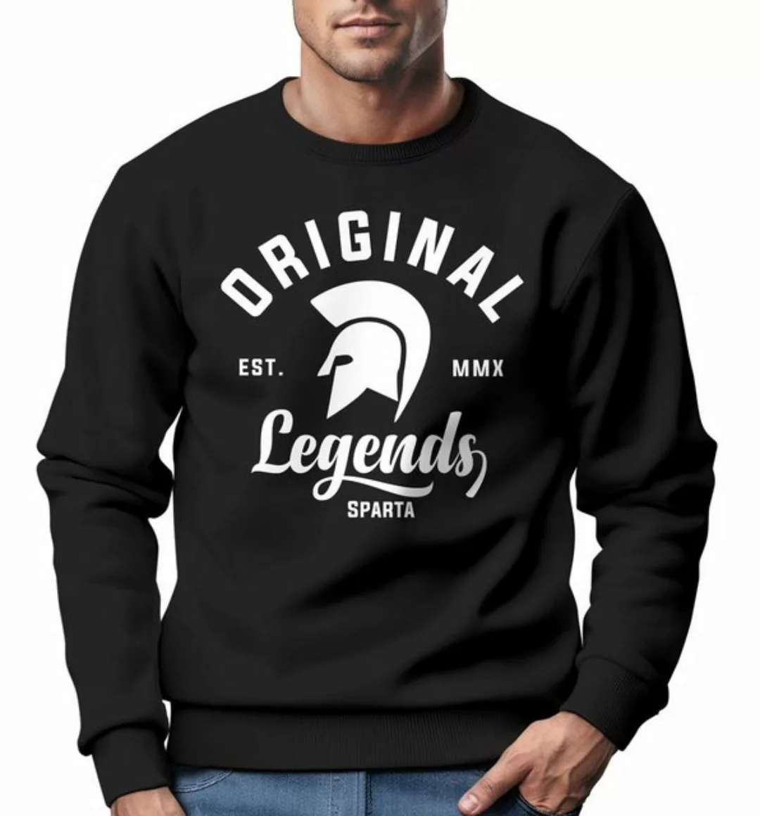 Neverless Sweatshirt Sweatshirt Herren Original Legends Gladiator Sparta Ru günstig online kaufen