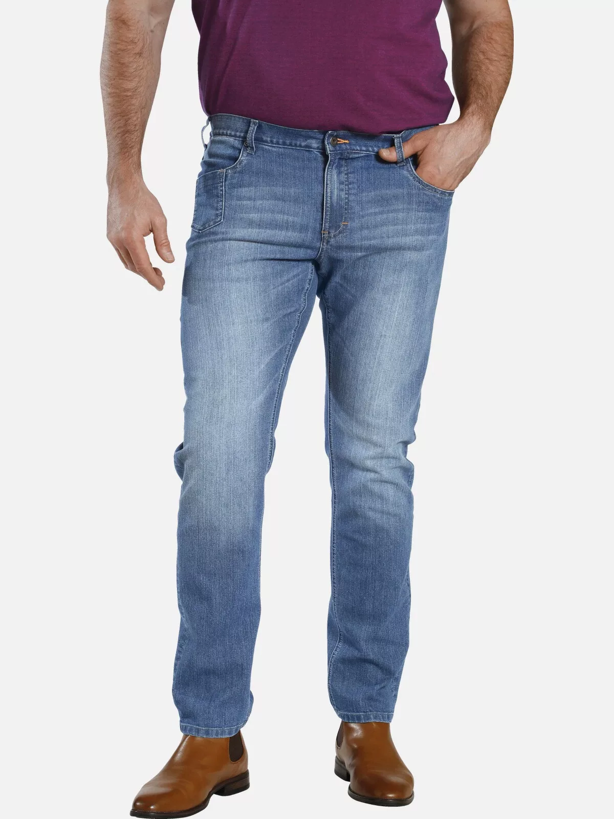 Charles Colby 5-Pocket-Hose "Tiefbundjeans BARON CASSANDER" günstig online kaufen