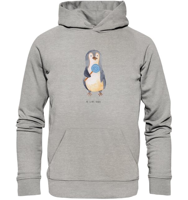 Mr. & Mrs. Panda Hoodie Größe L Pinguin Lolli - Heather Grey - Geschenk, Re günstig online kaufen