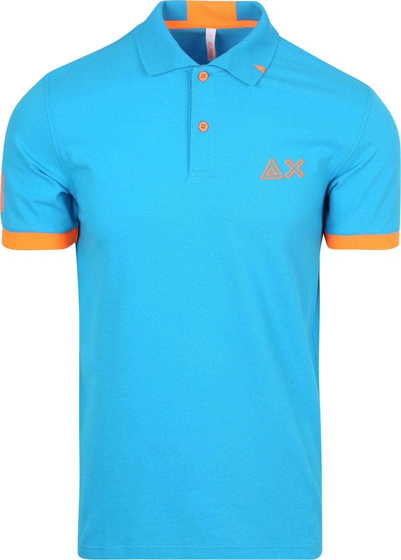 Sun68 Poloshirt Logo Fluo Army Grün - Größe M günstig online kaufen