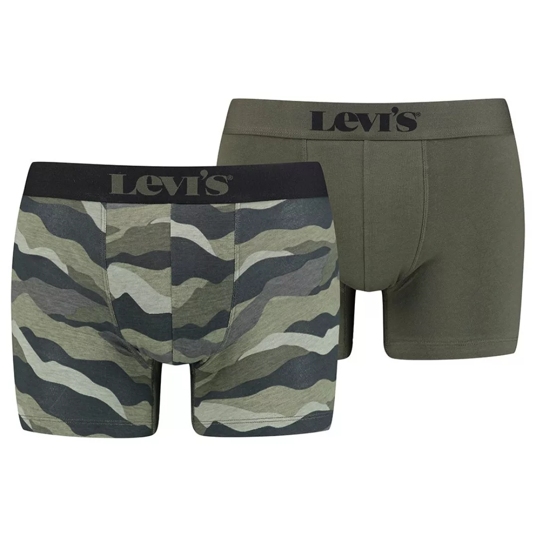 Levi´s ® Calm Camouflage Slip-boxer 2 Paare XL Khaki günstig online kaufen