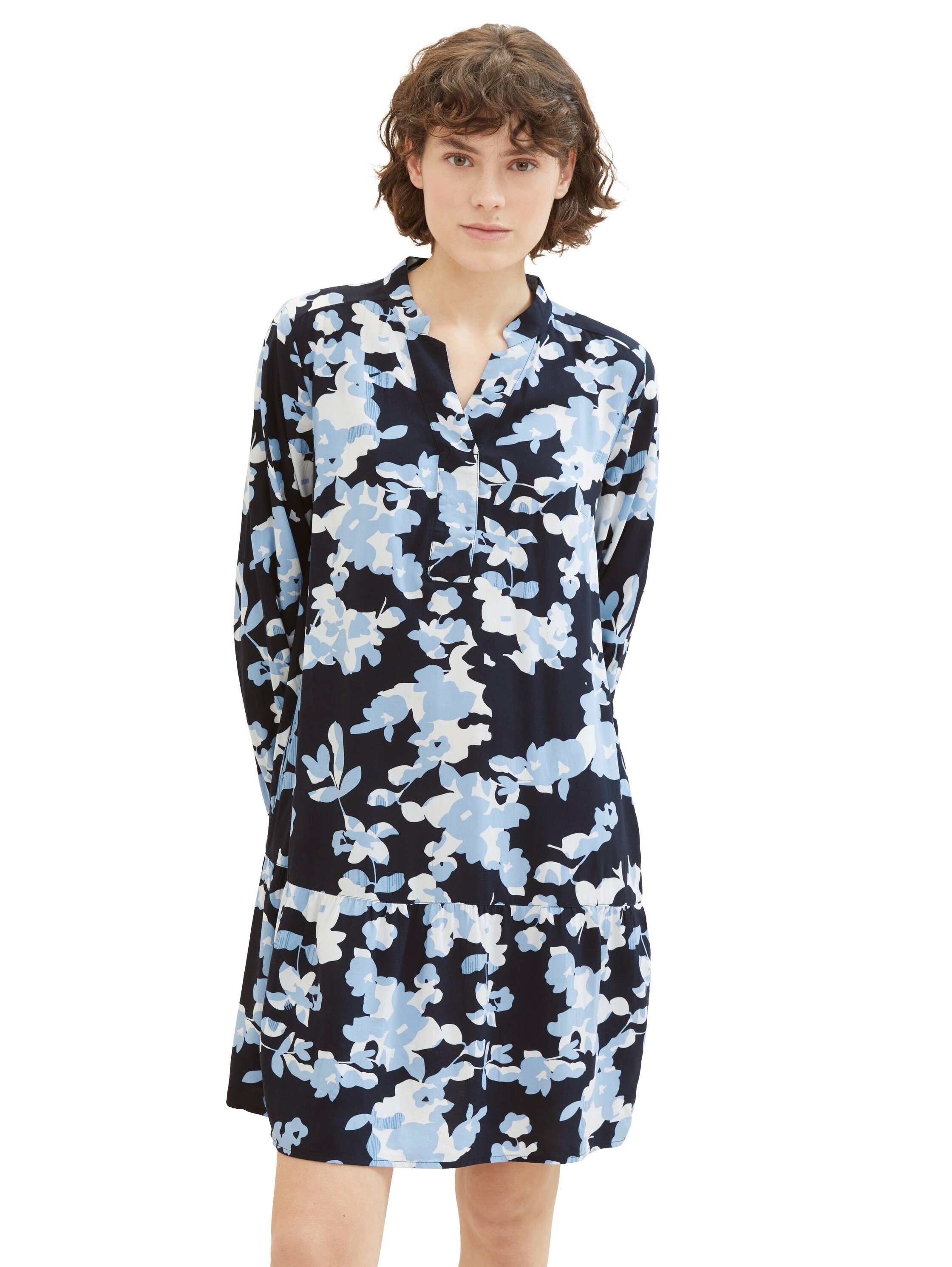 TOM TAILOR Tunikakleid Sommerkleid mit Allover-Druck günstig online kaufen