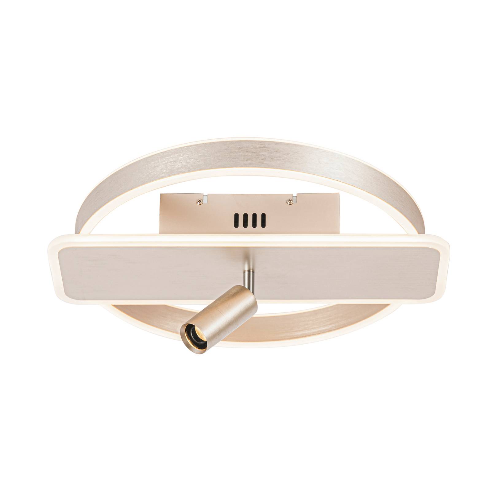Lucande Damivan LED-Deckenlampe, rund, nickel günstig online kaufen