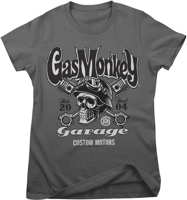 Gas Monkey Garage T-Shirt GmgCustom Motors Skull Girly Tee günstig online kaufen