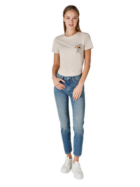 Colins Girlfriend-Jeans Damen Slim Fit Jeanshose in Blau mit normaler Taill günstig online kaufen