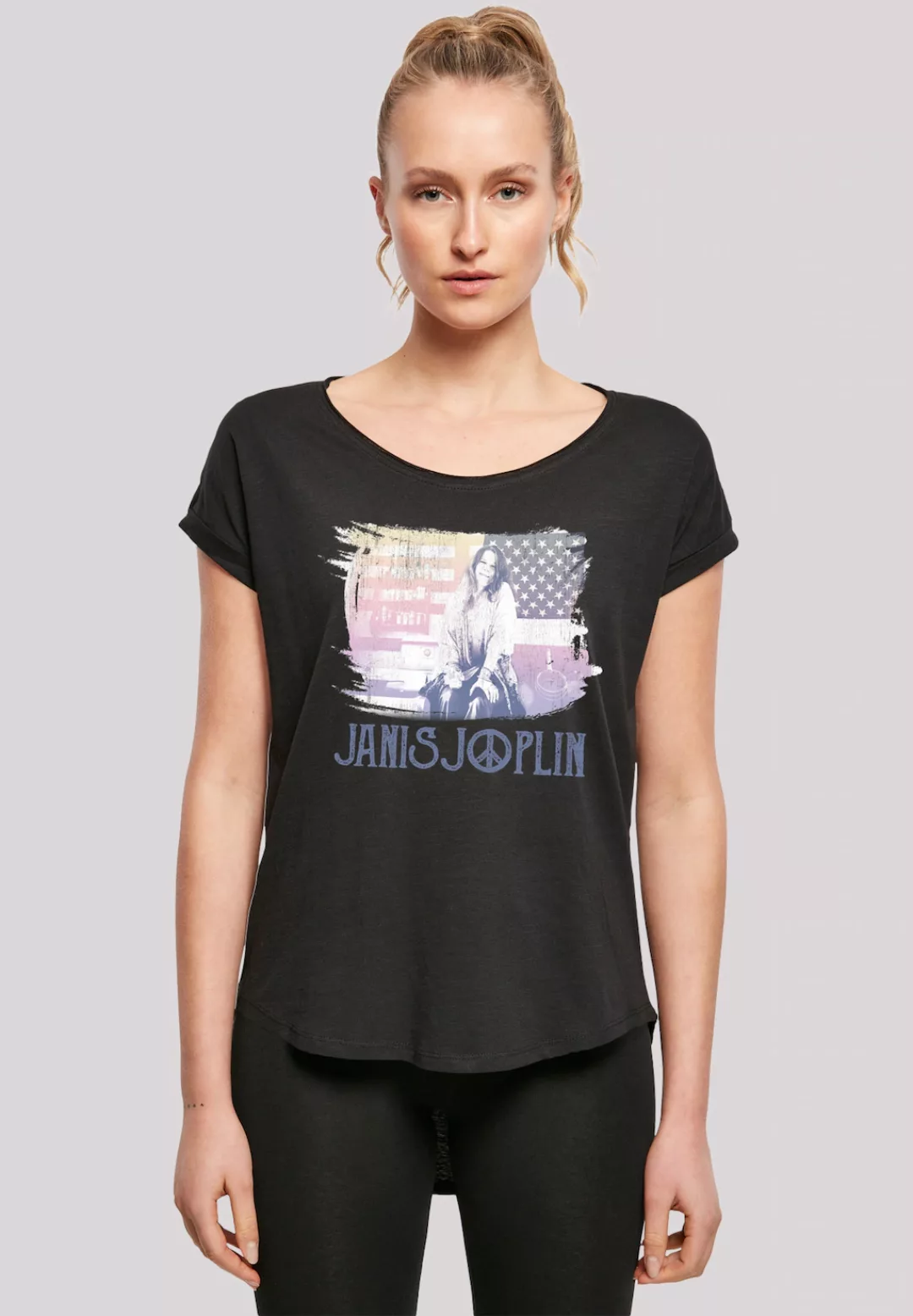 F4NT4STIC T-Shirt Janis Joplin Stove Flag' Print günstig online kaufen