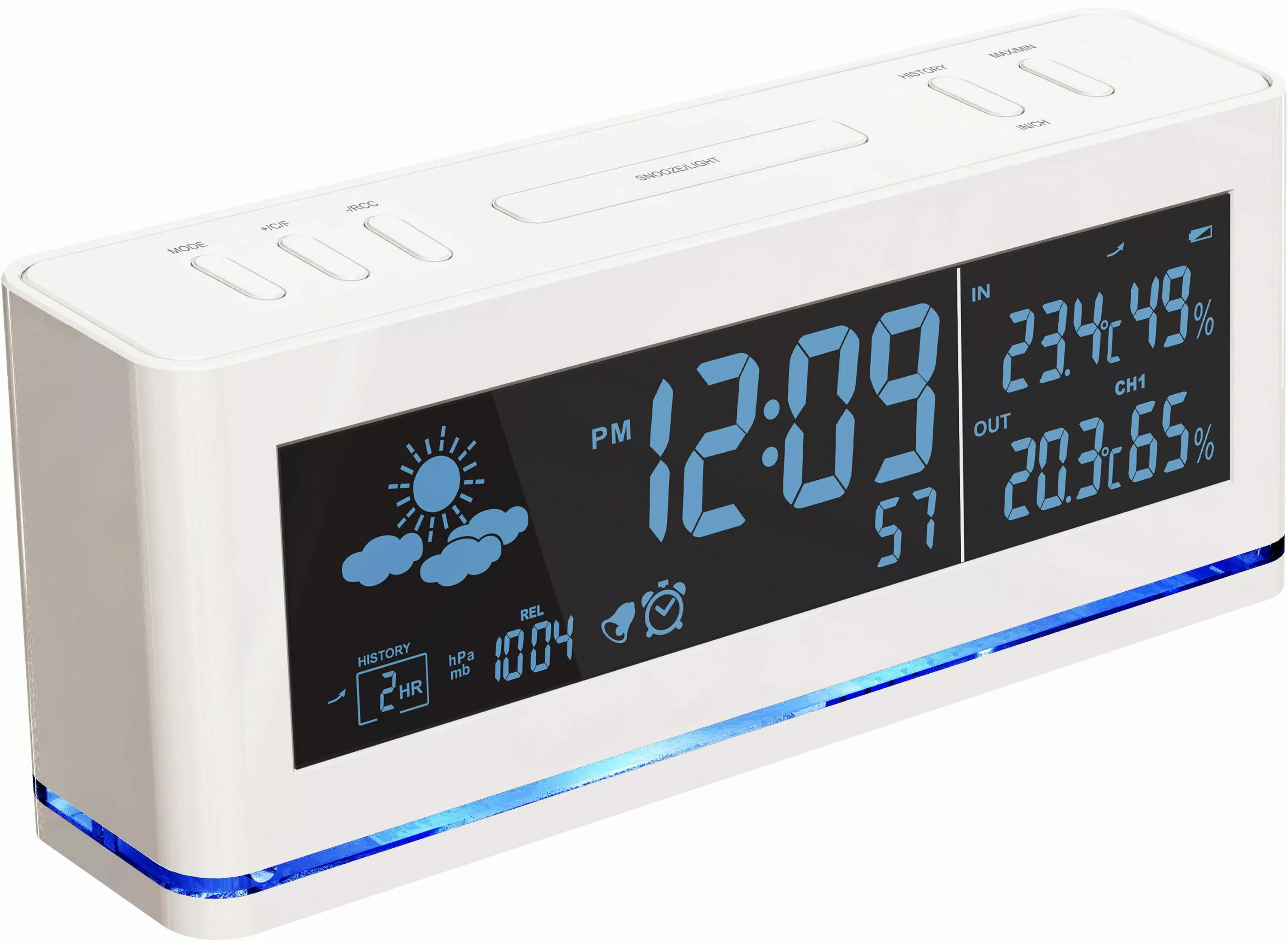 technoline Funkwecker WS 6850 mit Wettervorhersage günstig online kaufen