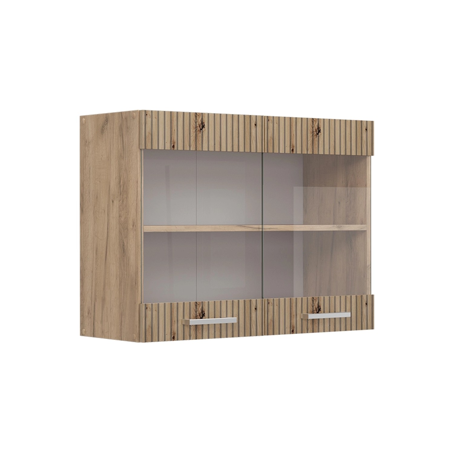 Vicco Glashängeschrank R-Line, Artisan-Eiche/Goldkraft Eiche, 80 günstig online kaufen