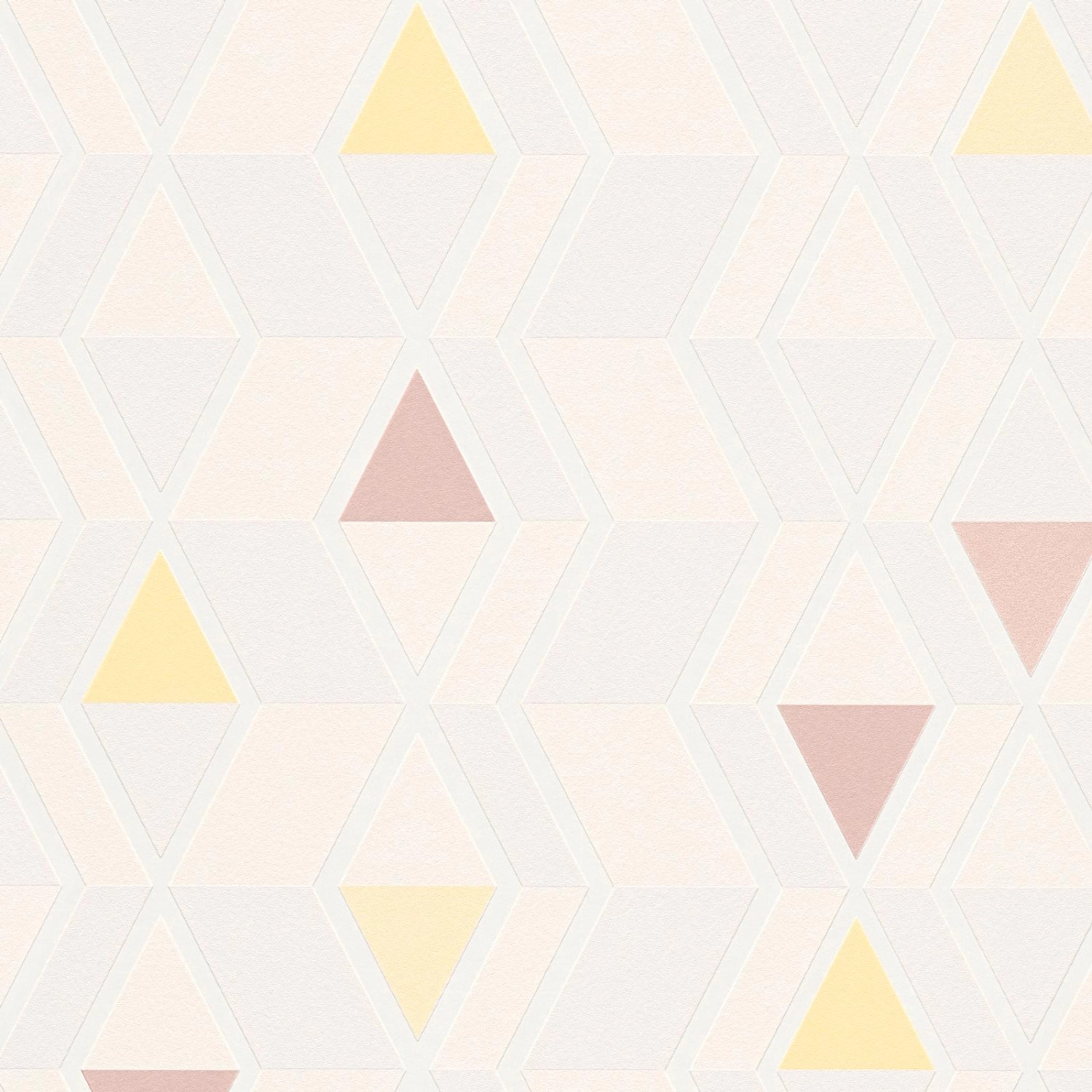 Bricoflor Geometrische Tapete Skandinavisch Dreieck Vliestapete in Creme Ro günstig online kaufen