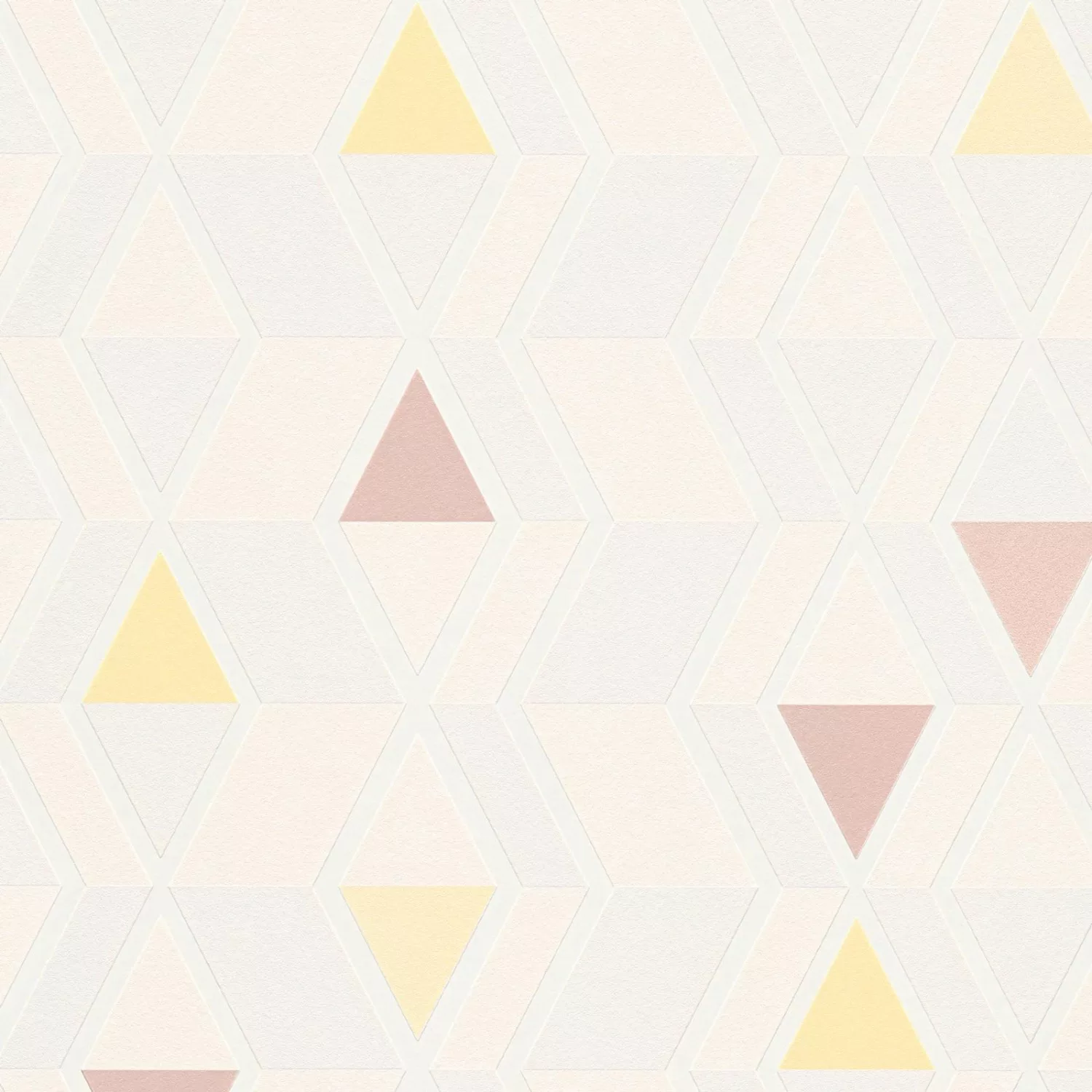 Bricoflor Geometrische Tapete Skandinavisch Dreieck Vliestapete in Creme Ro günstig online kaufen