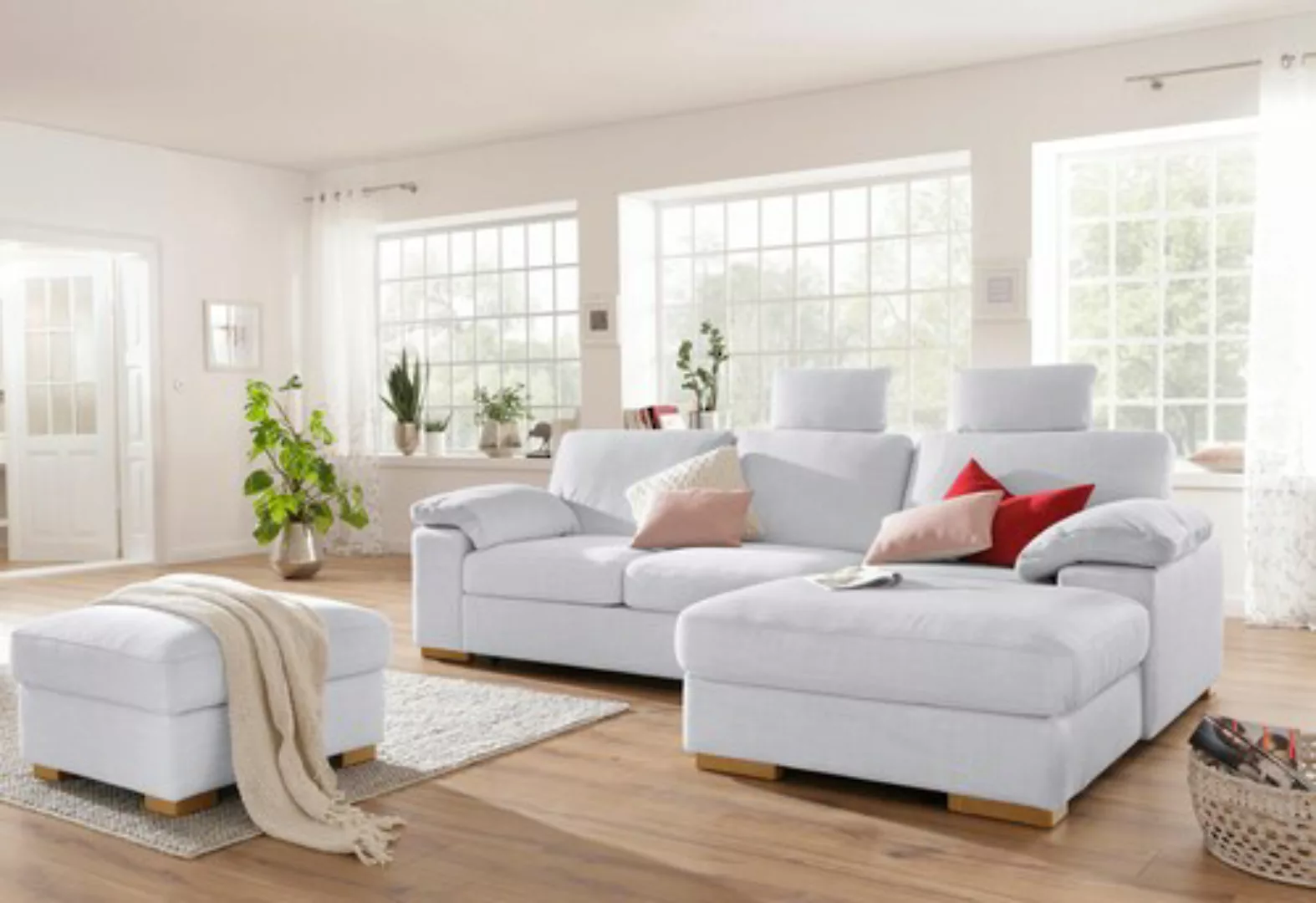 Home affaire Ecksofa »Ventura L-Form«, wahlweise mit Bettfunktion und Bettf günstig online kaufen