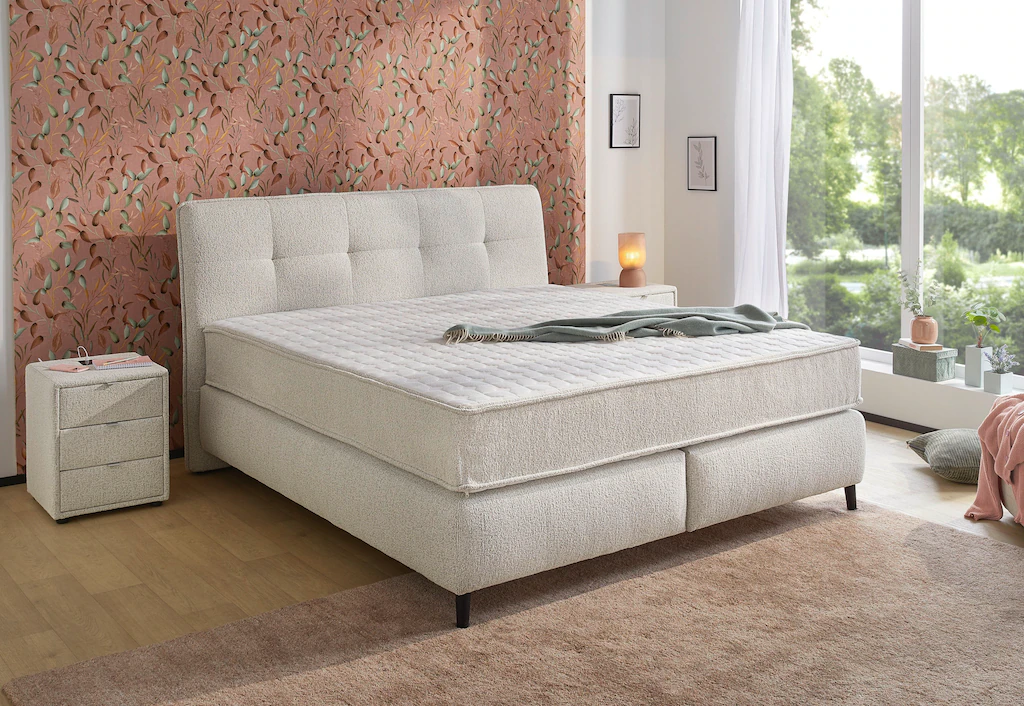 Jockenhöfer Gruppe Boxspringbett "King-Size in der Breite 180cm", Extradick günstig online kaufen