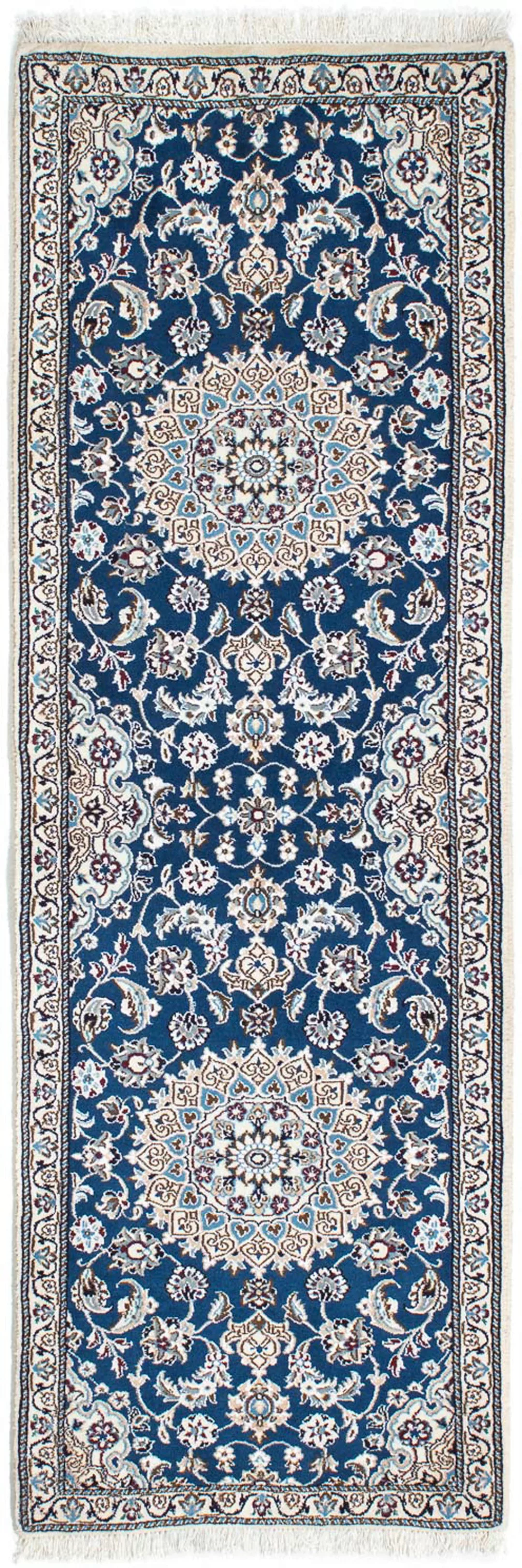 morgenland Orientteppich »Perser - Nain - Royal - 190 x 62 cm - dunkelblau« günstig online kaufen