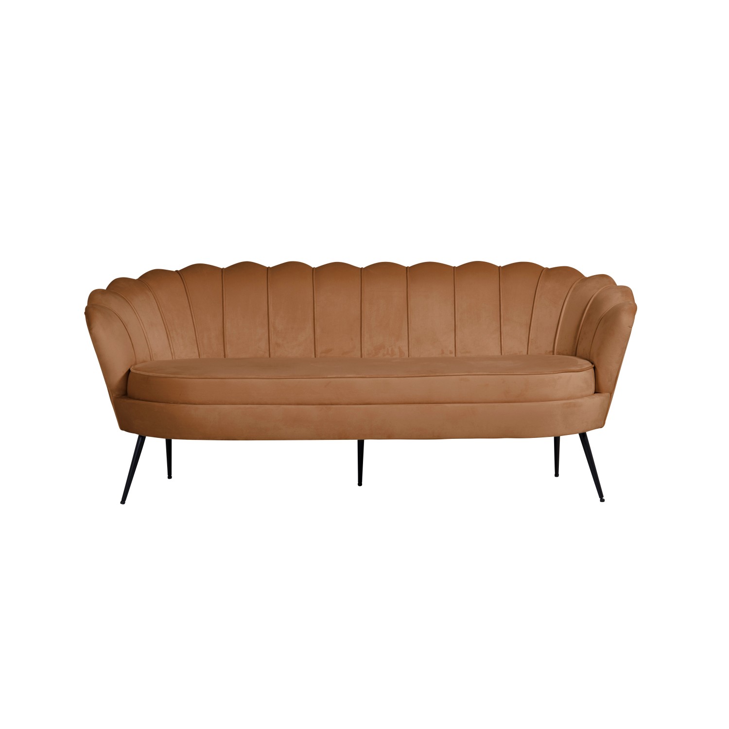 ebuy24 Sofa Nice Sofa 3 Personen velour cognac Farben. günstig online kaufen