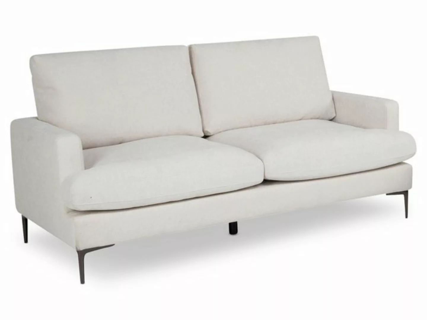 HARPER Sofa Sofa 2 Sitzer HARPER HUSLIA BHT 143x90x84 cm beige Couch Einzel günstig online kaufen