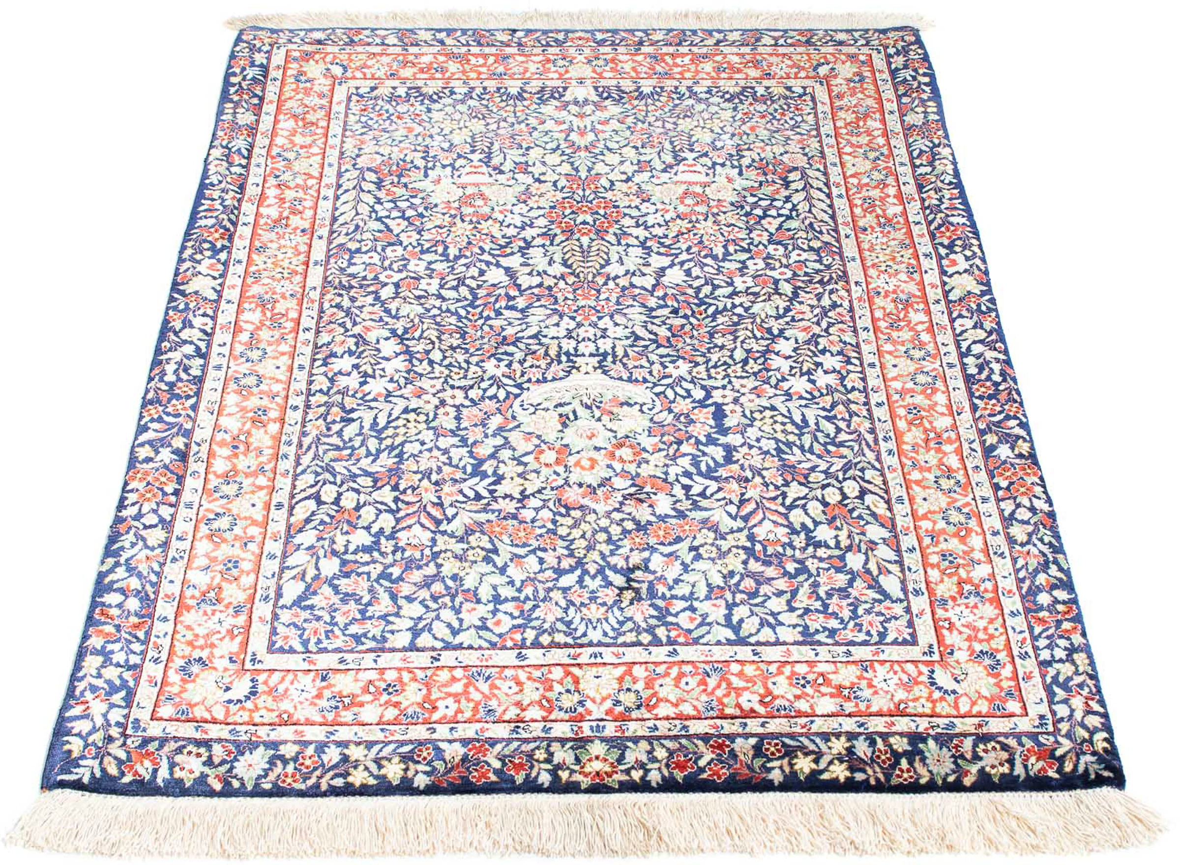 morgenland Orientteppich »Perser - Ghom - 120 x 78 cm - dunkelblau«, rechte günstig online kaufen