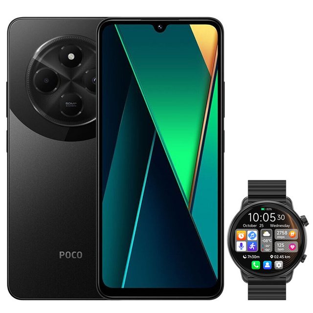 Xiaomi POCO C75 8+256GB Smartphone & Smartwatch Handy (6.88 Zoll, 50 MP Kam günstig online kaufen